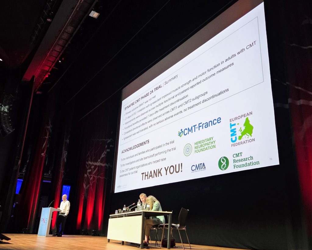 Presenting the synapse-cmt trial results from NMD Pharma at the 2026 annual meeting